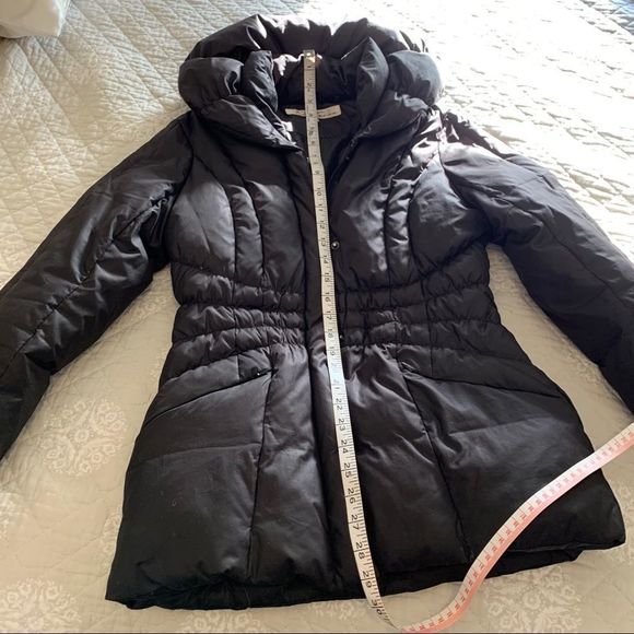 Kenneth Cole Black Down Puffer Coat - Picture 13 of 14